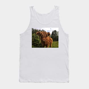 Scottish Highland Cattle Calf 2066 Tank Top